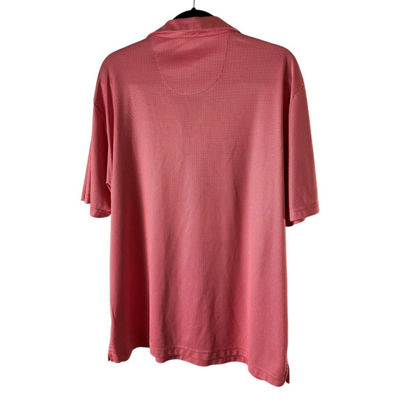 Ben Hogan Performance Polo Shirt XL Red Microcheck Golf Shirt - Picture 2 of 7